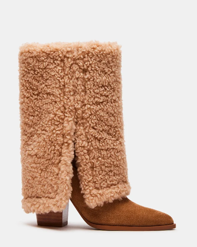 LIVVY FAUX SHEARLING TAN