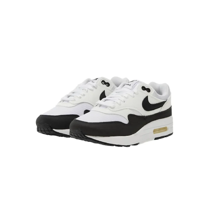 Women's Air Max 1 Sneakers In White/black-Summit White