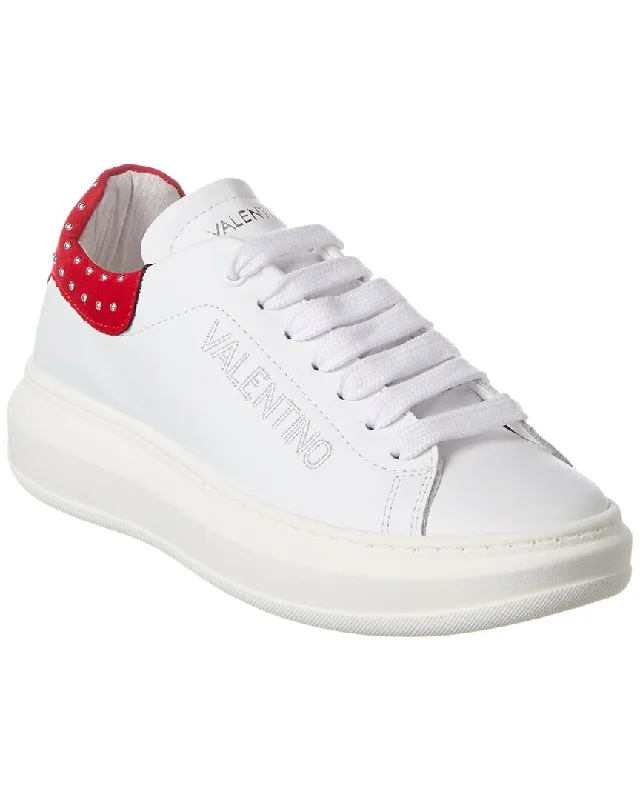 Valentino by Mario Valentino Fresia Studs Leather Sneaker