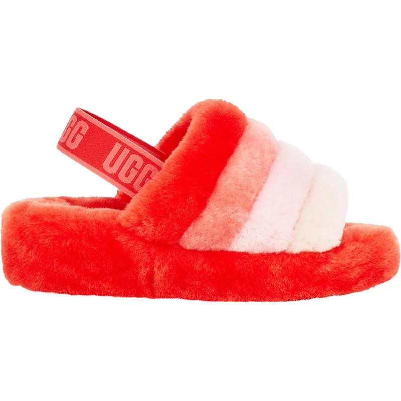 Women's UGG Fluff Yeah Slide Lava Flow Multi Sheepskin