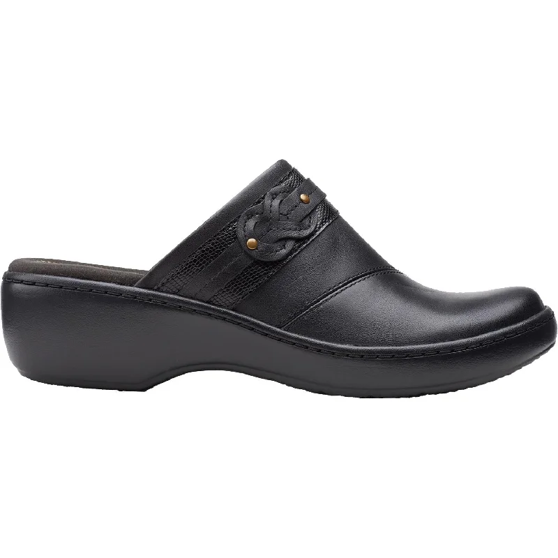 Women's Clarks Delana Juno Black Leather