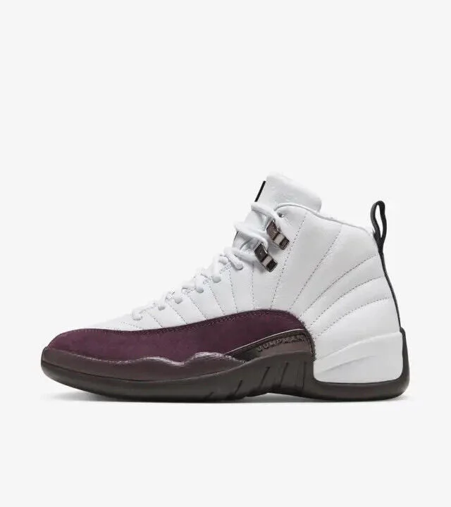 Air Jordan 12 Retro SP DV6989-100 Women's White Burgundy Sneaker Shoes PIN63