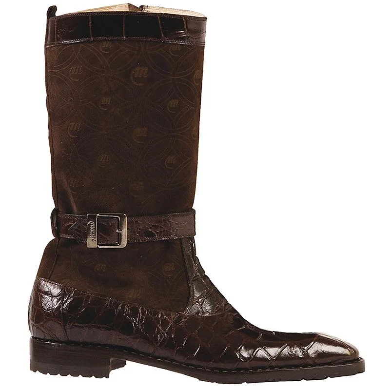 Mauri Unmissable 4486 Sport Rust Genuine Alligator/Suede Boots