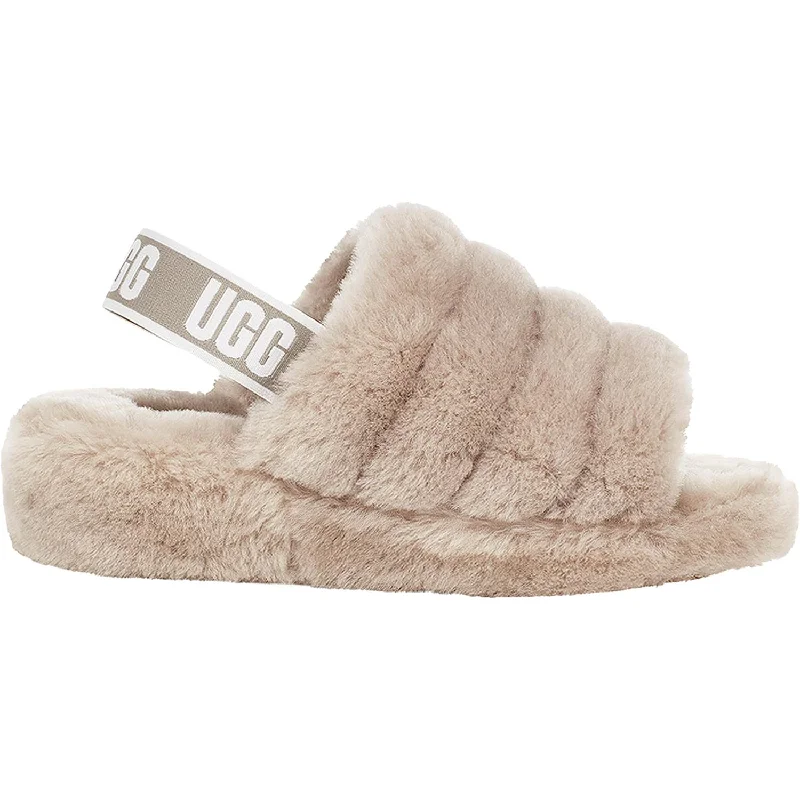 Women's UGG Fluff Yeah Slide Goat Sheepskin