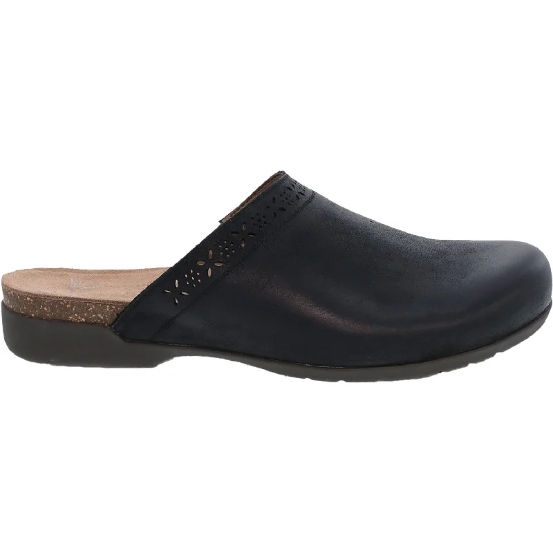 Women's Dansko Robbie Black Burnished Nubuck