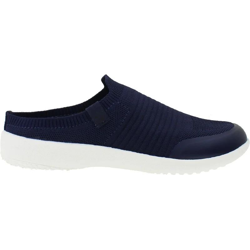 Women's Spenco Blissful Memory Foam Slide Dark Navy Mesh