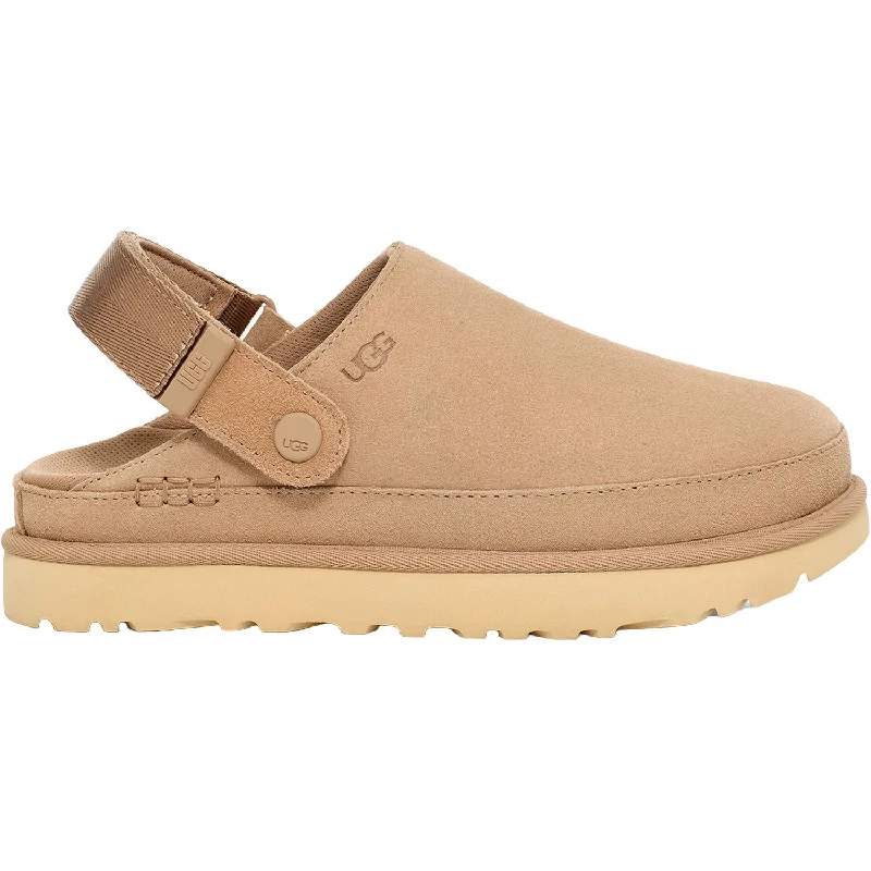 Women's UGG Goldenstar Clog Sand Suede