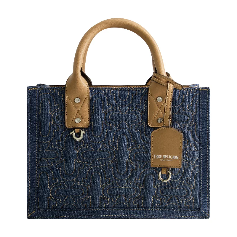 QUILTED HORSESHOE MODERN TOTE