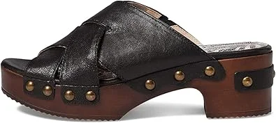 Eric Michael Chili  Black Leather Wedge