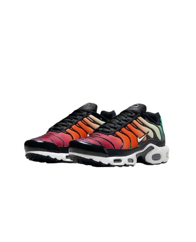 Women's Air Max Plus Sneakers In Black/white-Viotech-Team Red