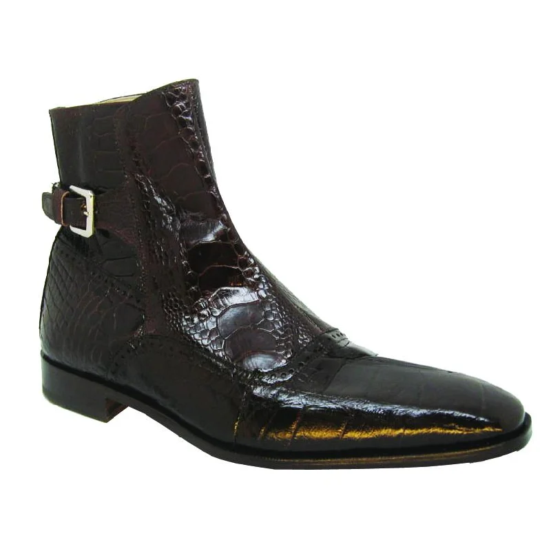 Mauri Kensington 4398 Sport Rust Genuine Alligator/Ostrich Leg Boots