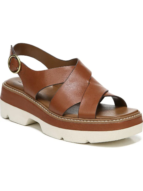 Halifax Womens Leather Slingback Sport Sandals