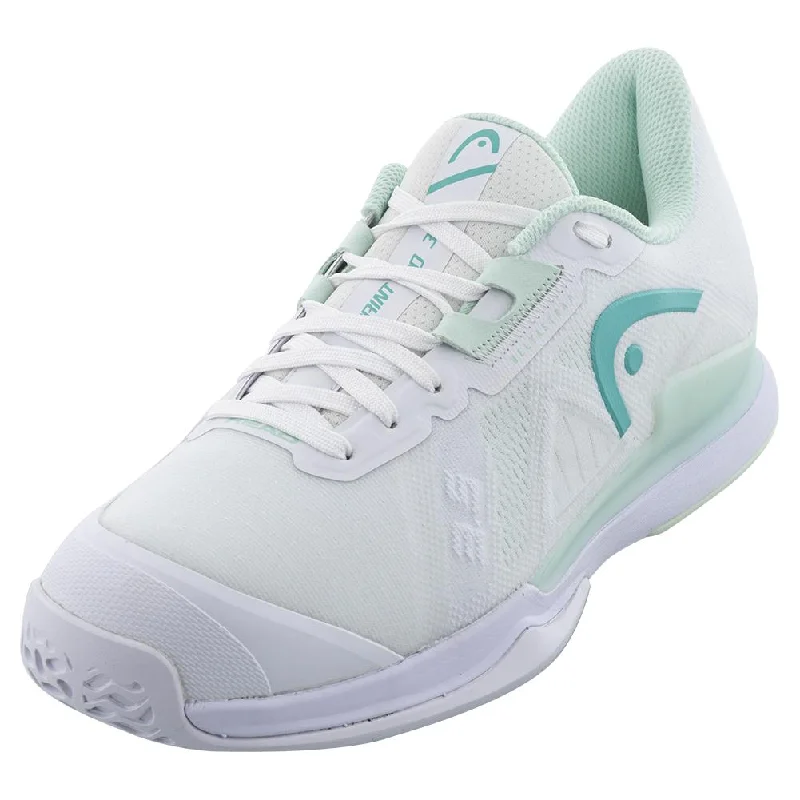 Women's Sprint Pro 3.5 Tennis Shoes White and Aqua