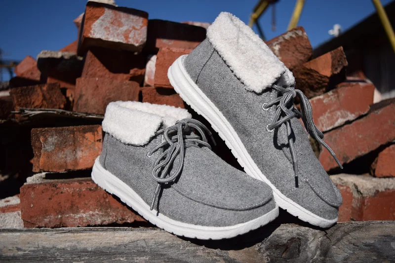 The Mikey Grey Sherpa Shoe