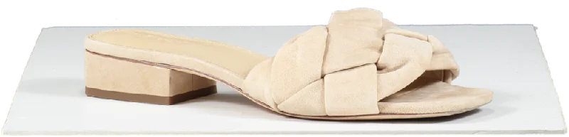 J.McLaughlin Beige Hanna Suede Mules UK 8 EU 41 👠