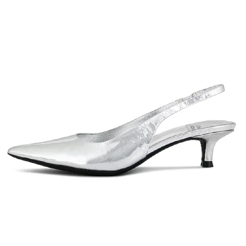 Jeffrey Campbell Persona Silver Crinkle