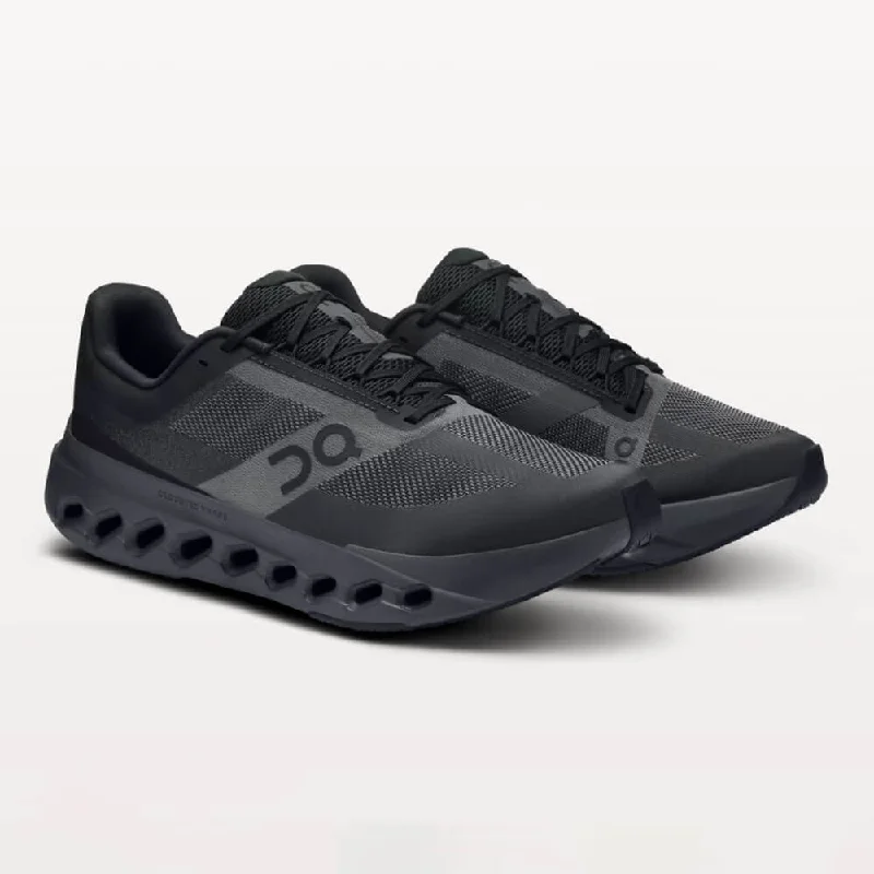 On Men's Cloudsurfer Next Wide Shoes - Black / Eclipse