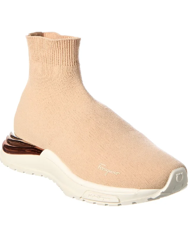 Salvatore Ferragamo Ninette Knit Sock Sneaker