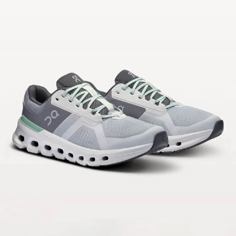 On Men's Cloudrunner 2 Wide Shoes - Glacier / Sage