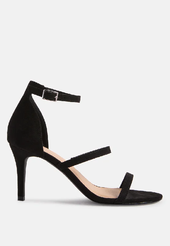 kazaki mid heel ankle strap sandals