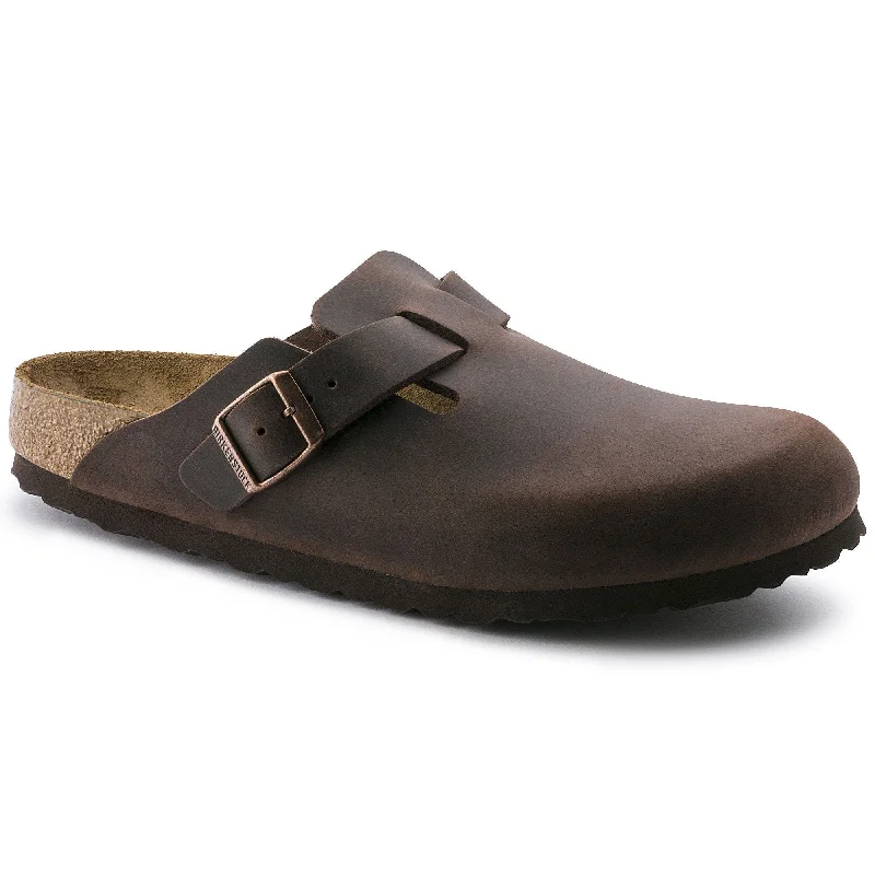 Birkenstock Boston Oiled Leather Habana Unisex