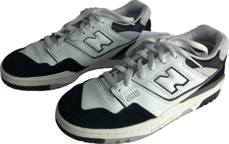 New Balance 550 White Black Grey UK 7.5 EU 41.5 👞