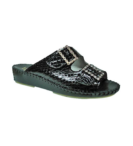 La Plume Jen - Black Croc