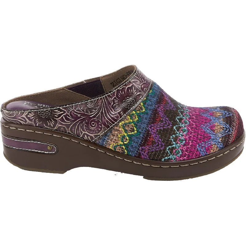 Women's L'Artiste by Spring Step Zigino Purple Multi Leather