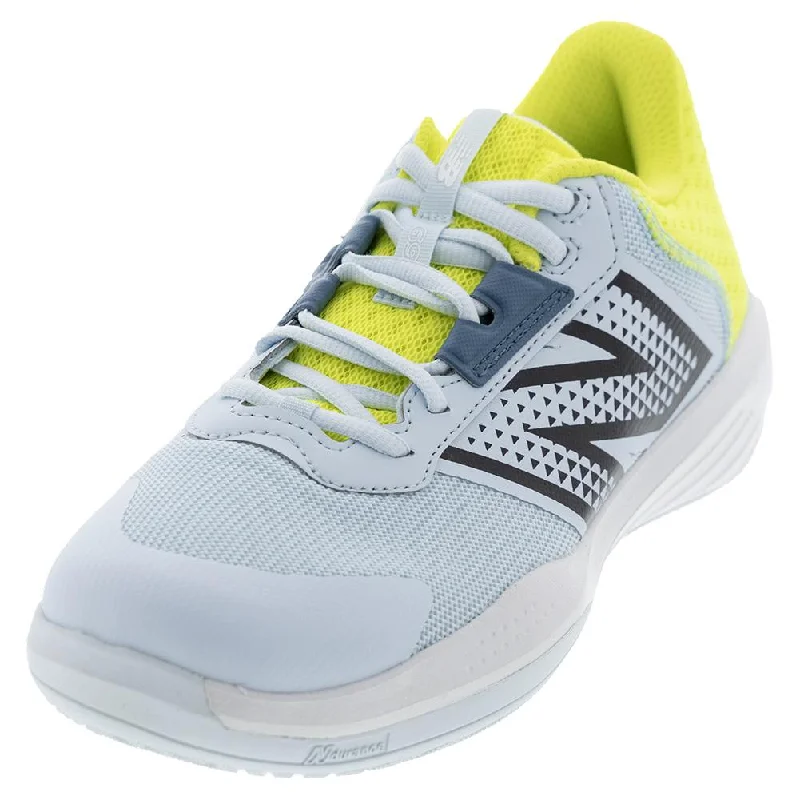 Women's 696v6 D Width Tennis Shoes Quarry Blue and Firefly