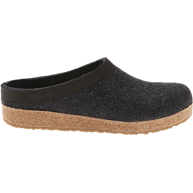 Unisex Haflinger GZL Charcoal Wool Felt