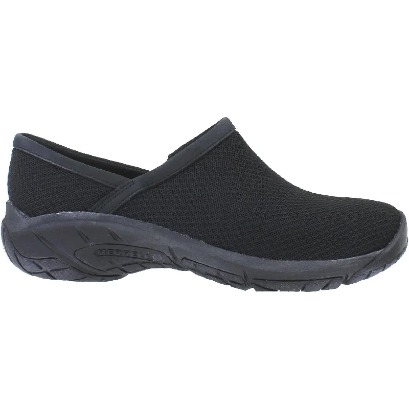 Women's Merrell Encore Breeze Moc Black Mesh/Leather